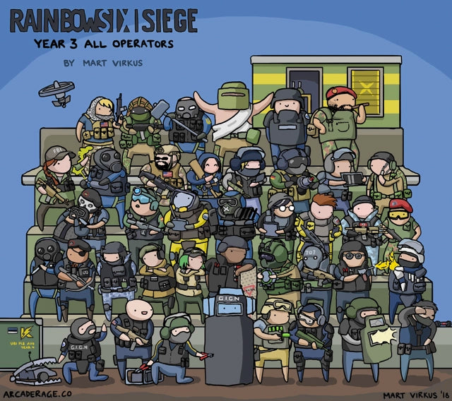 Operator Keychains - Rainbow Six Siege