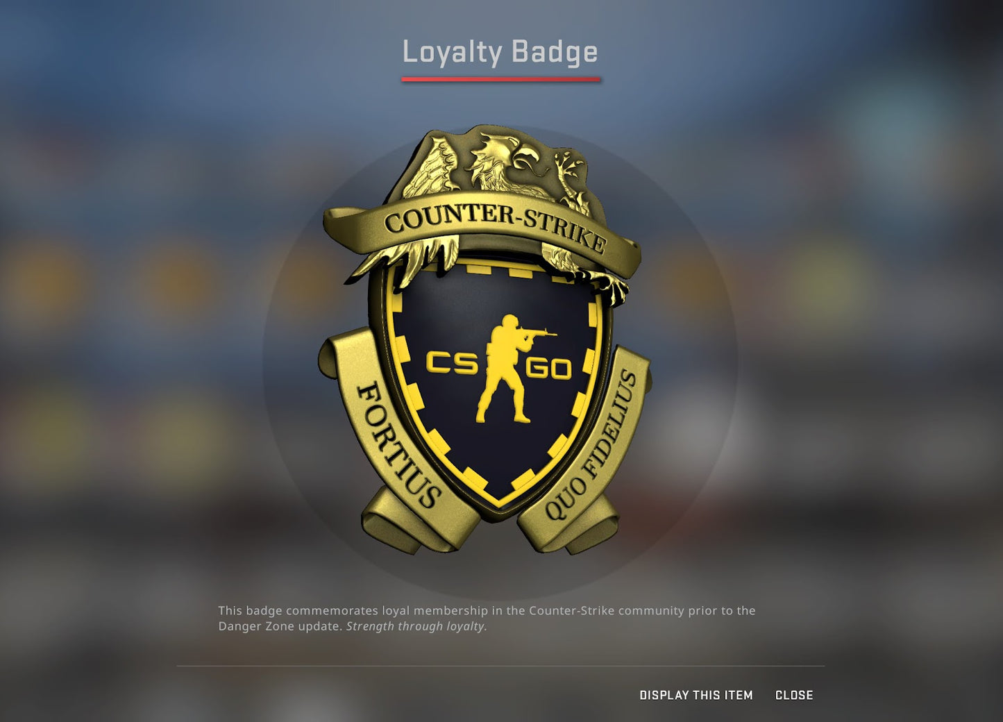 Medal Pendant Key Chain - CS:GO