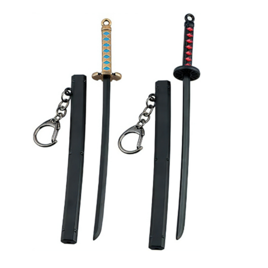 Clean Ghost Blade Katana Key Chains - Demon Slayer